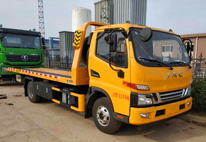 國六江淮藍牌平板清障車