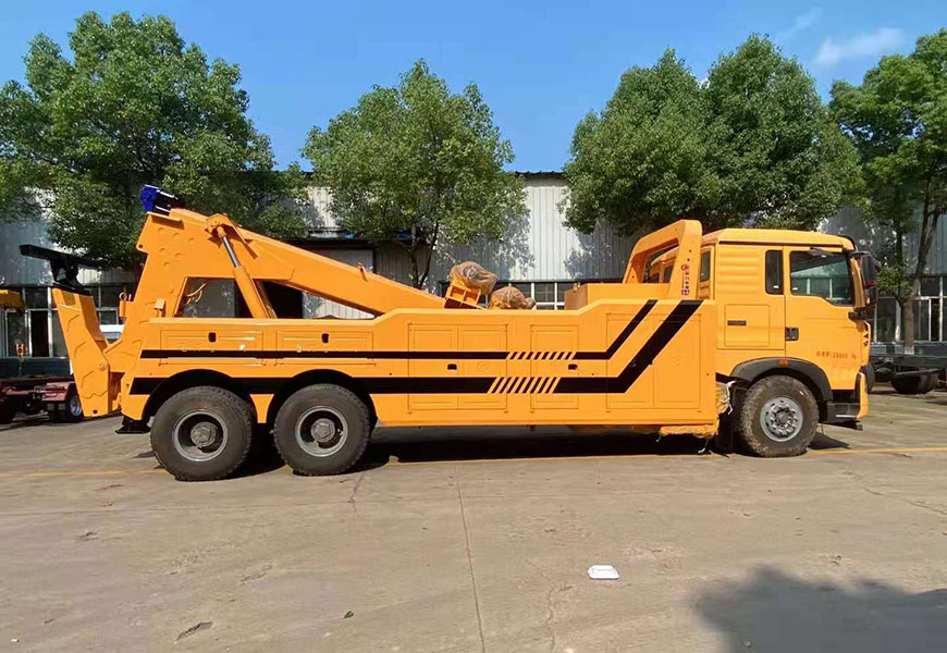 重汽豪沃后雙橋拖吊連體清障車(chē)